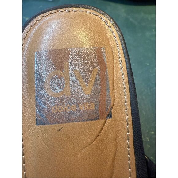 DV Dolce Vita Women's Black Halsty Double Strap Block Heel Sandals Size 9 - Picture 7 of 10